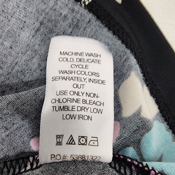 Woman Within Tunic Top Womens Plus 4X Pullover 3/4 Sleeve Sharkbite Hem Floral - Picture 10 of 10